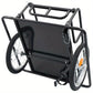 1pc Heavy-Duty Steel Bike Trailer for Hauling Luggage, Plants, Tools, and Groceries - Non-Woven, Black, Single Pack