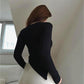 Women's Autumn Fashion Solid Colour Casual Long Sleeves Top