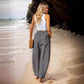 Women's Cotton And Linen Casual Pants Vacation Style