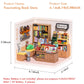 Super Store Kits Plastic Building Toys For Xmas Gifts DIY Miniature House