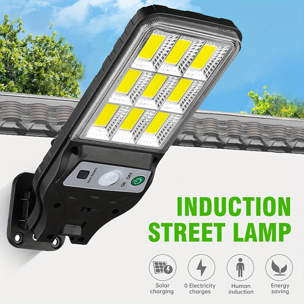 90COB Super Bright Solar LED Motion Sensor Wall Lights - Outdoor Flood Street Lamps With 3 Modes For Smart Security And Energy Efficiency