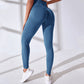 Seamless Knitted Peach Hip Fitness Pants High Waist