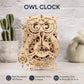 Creative DIY Toys 3D Owl Wooden Clock Building Block Kits For Children Christmas Gifts Home Decoration