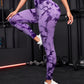 Seamless Yoga Trousers Tie-dye High Waist Hip Lift Sports Fitness