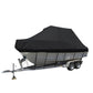 Boat Cover 19 FT Trailerable Weatherproof Black 19FT-1831592570107596801