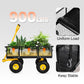 Steel Garden Cart Heavy Duty 500/900/1200/1400lbs Capacity with Removable Mesh Sides to Convert into Flatbed Metal Wagon