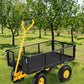 Steel Garden Cart Heavy Duty 500/900/1200/1400lbs Capacity with Removable Mesh Sides to Convert into Flatbed Metal Wagon