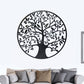 Black Tree of Life Wall Art Hanging Metal Iron Sculpture Garden 60cm