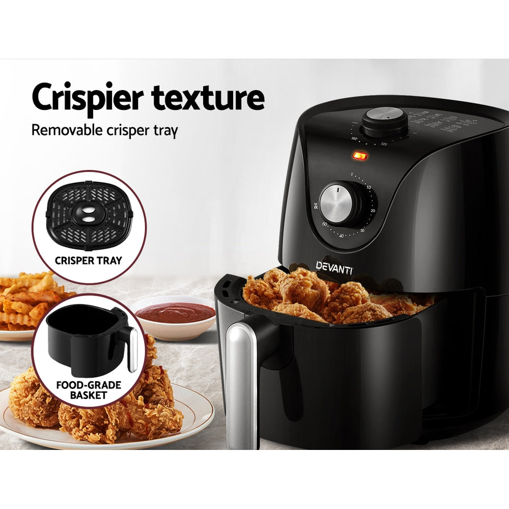 Air Fryer 2.5L Electric Fryers Air Fryer Healthy Cooker Oil Free Kitchen