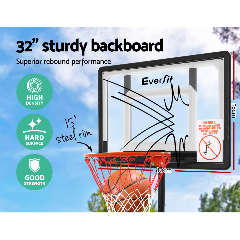 Adjustable Portable Basketball Stand Hoop System Rim