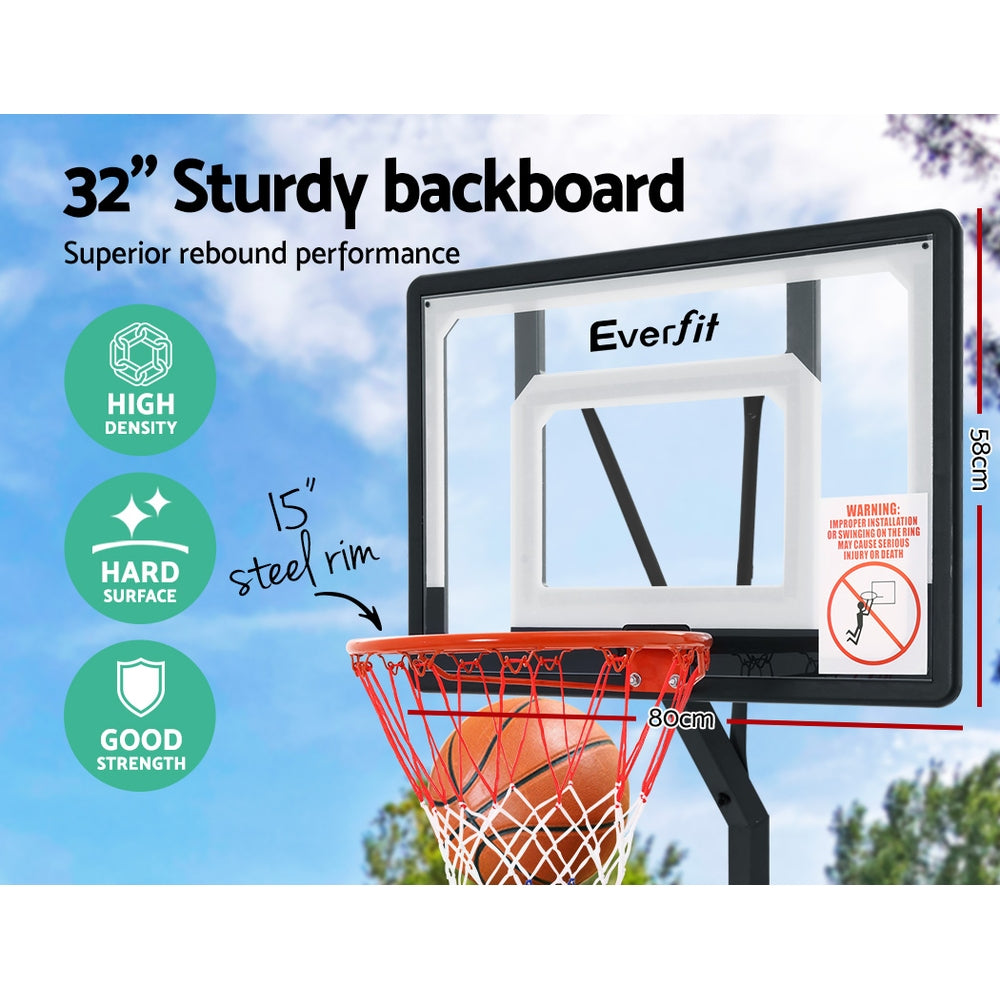 Adjustable Portable Basketball Stand Hoop System Rim