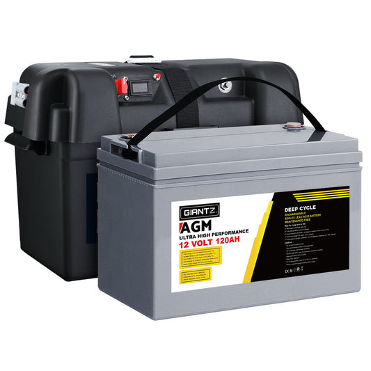 Deep Cycle Battery With Storage Box