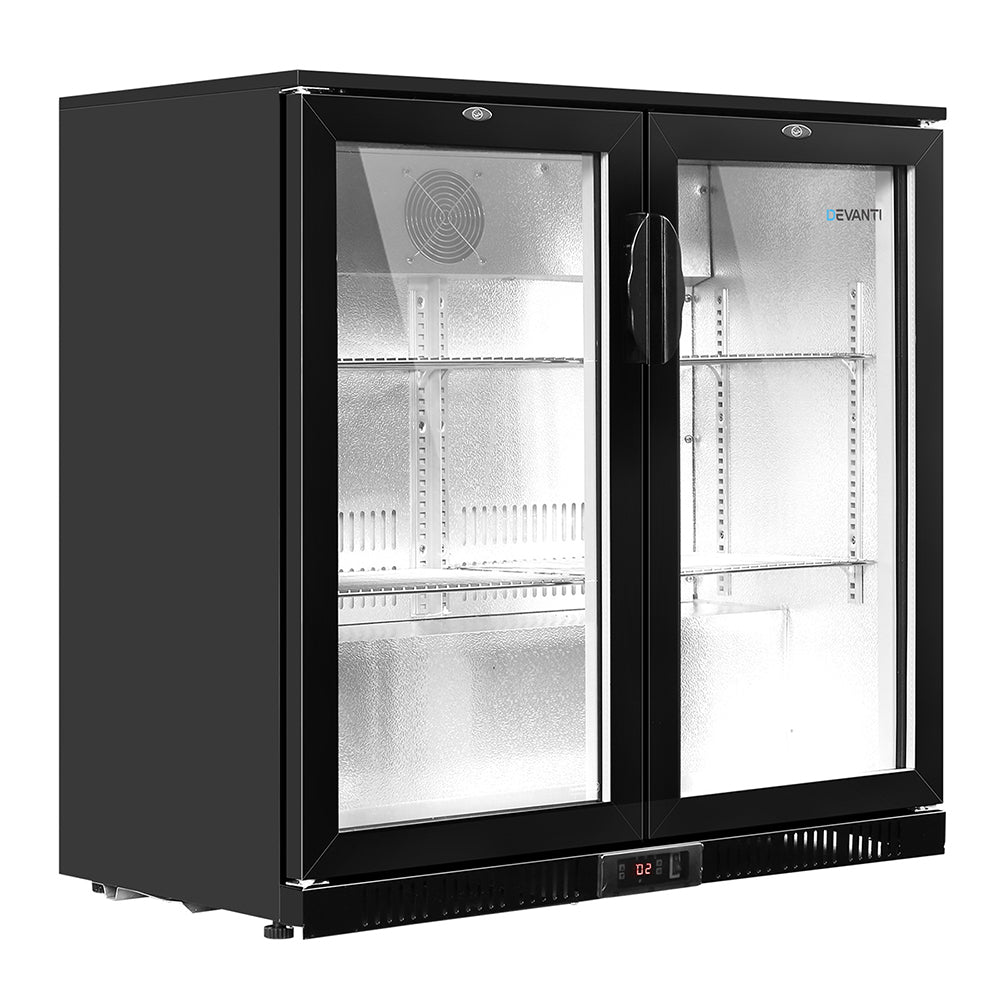 Bar Fridge 2 Glass Door Commercial Display Fridge