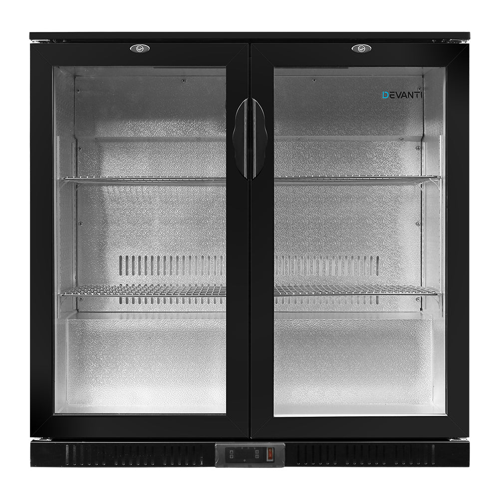 Bar Fridge 2 Glass Door Commercial Display Fridge