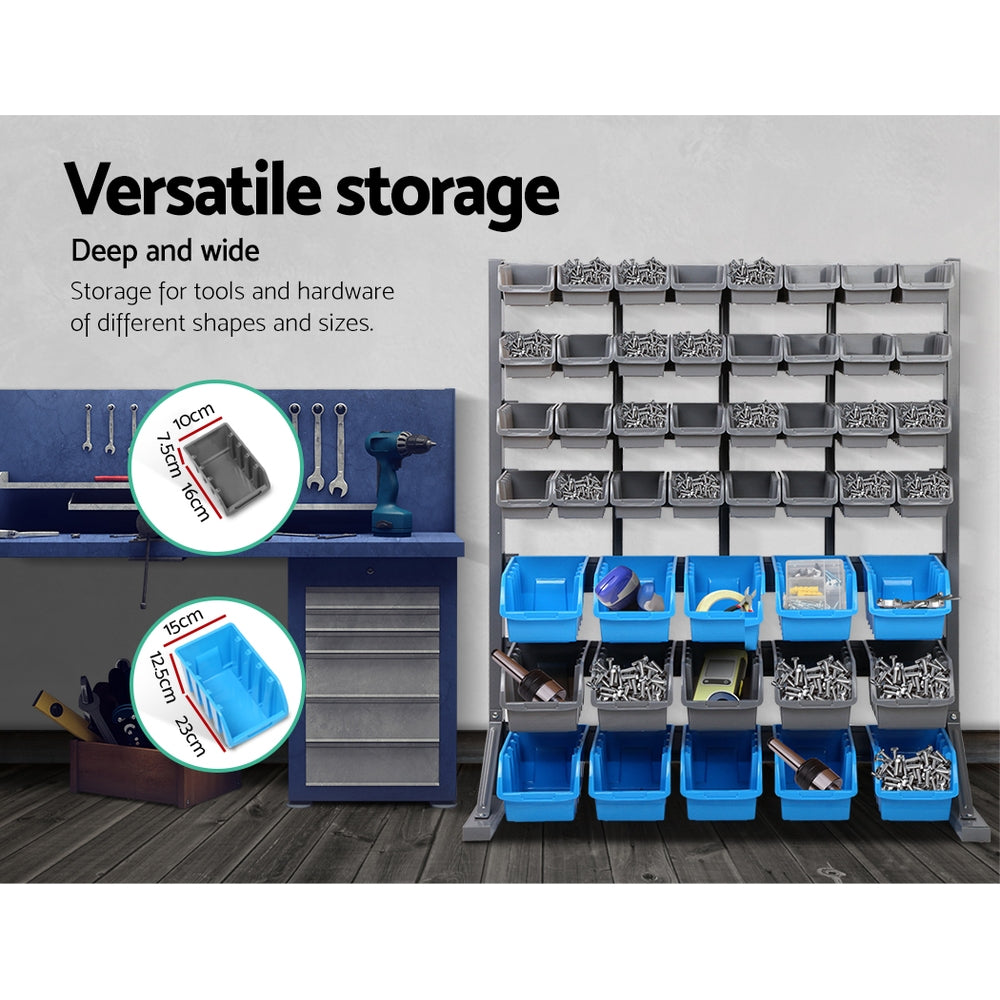 47 Bin Storage Shelving Rack