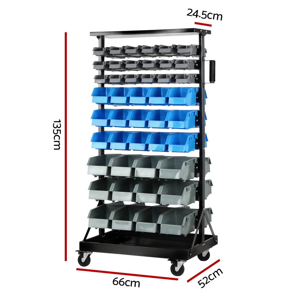 90 Bin Storage Rack Stand