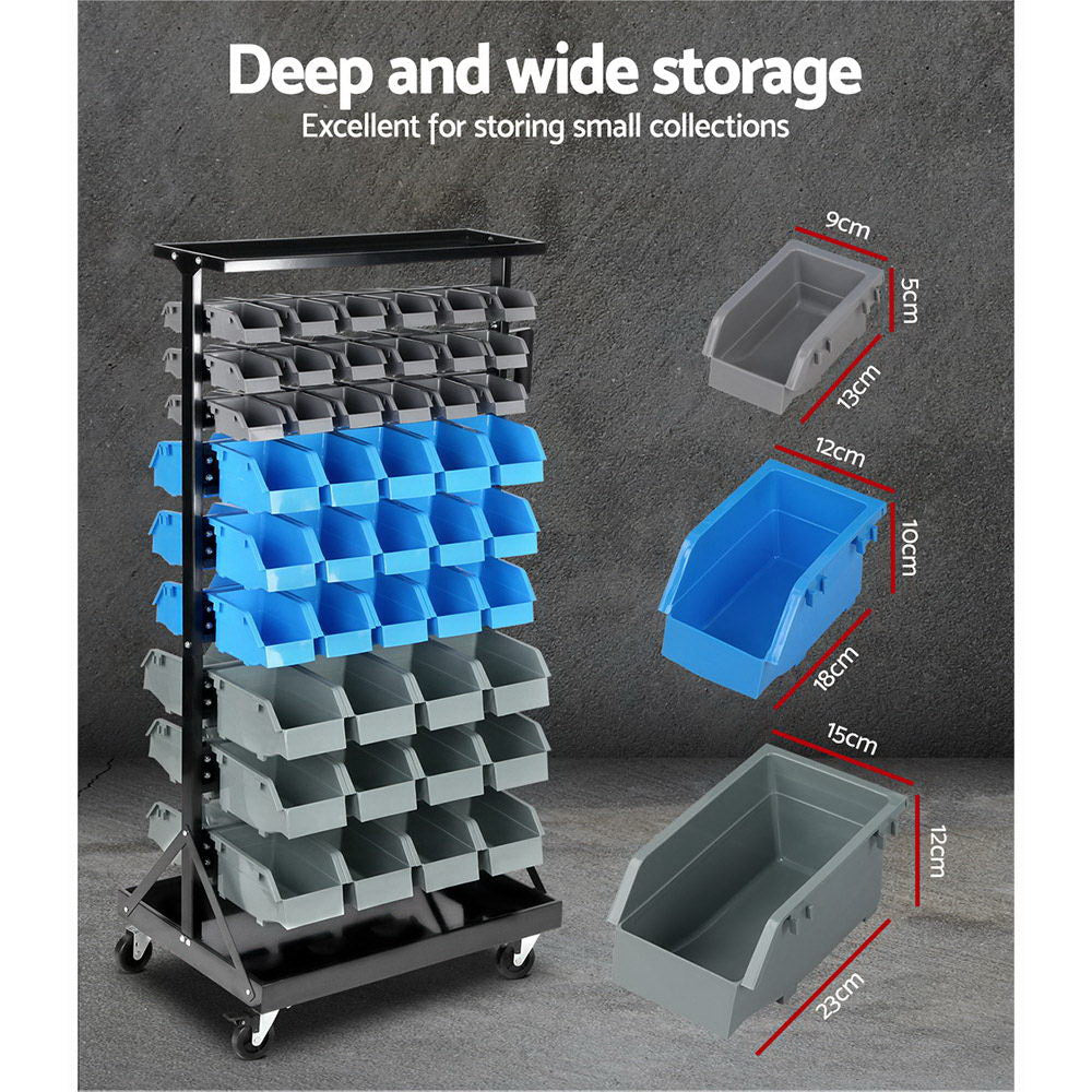 90 Bin Storage Rack Stand