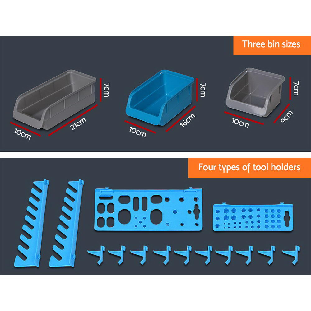 44 Bin Wall Mounted Rack Storage Organiser