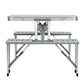 Camping Table with Chairs Folding Outdoor Picnic Beach BBQ 85CM