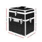 Portable Cosmetic Beauty Makeup Carry Case with Mirror - Crocodile Black