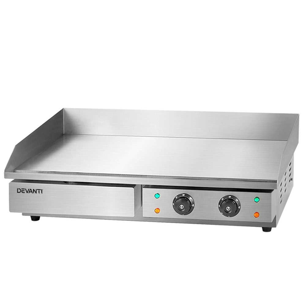 Commercial Electric Griddle BBQ Grill Hot Plate Stainless Steel 4400W