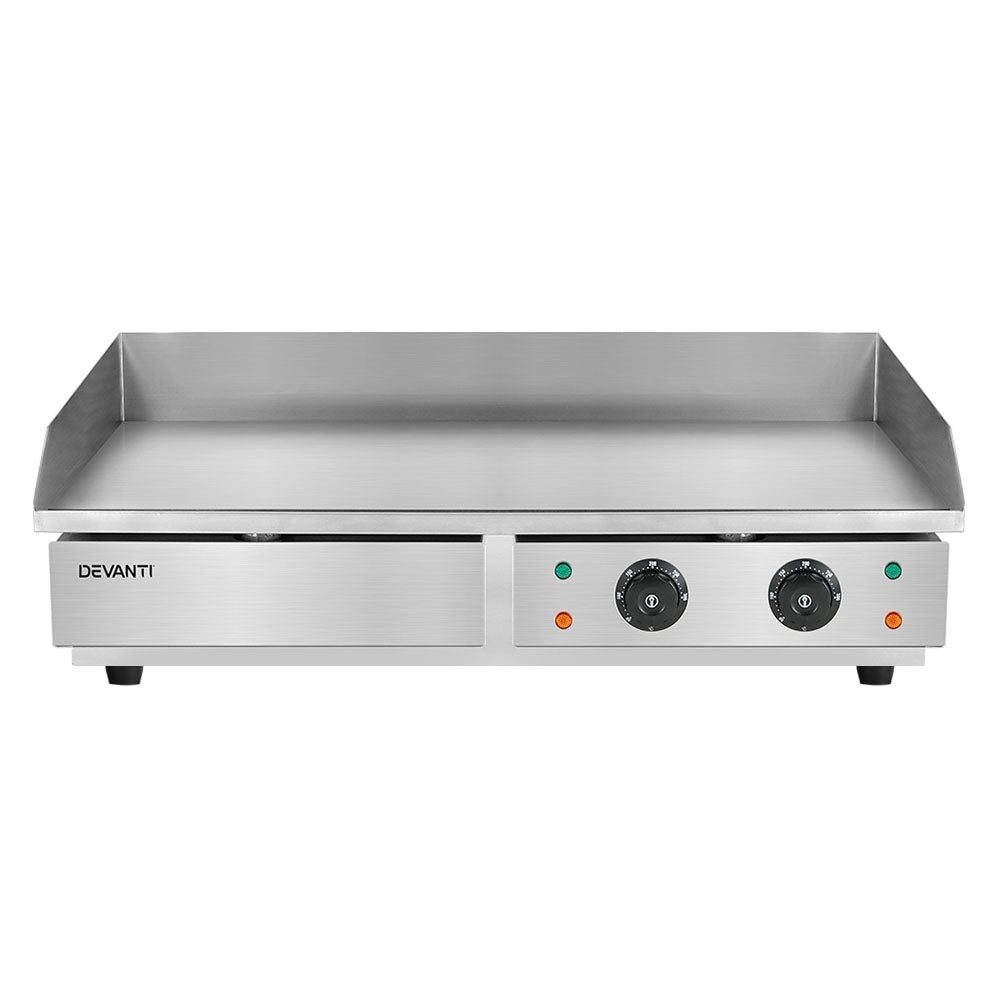 Commercial Electric Griddle BBQ Grill Hot Plate Stainless Steel 4400W