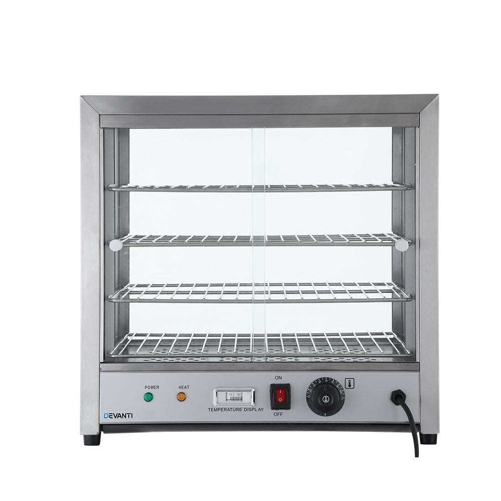 THE DUNCAN🤠 - Commercial Food Warmer Pie Hot Display Showcase Cabinet Stainless Steel