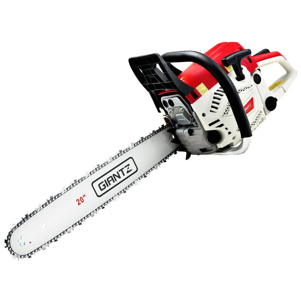 62CC Chainsaw Commercial Petrol 20" Bar E-Start 20 Bar Pruning Chain Saw