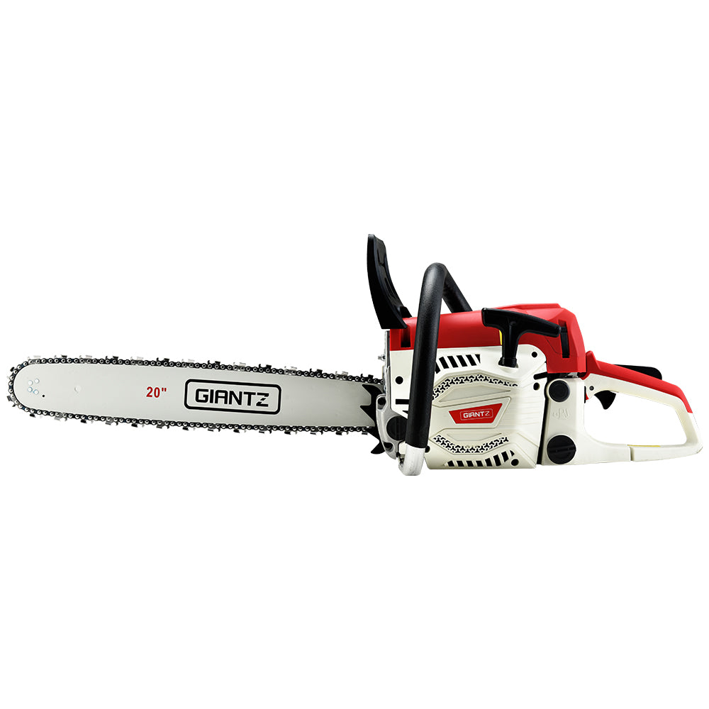 62CC Chainsaw Commercial Petrol 20" Bar E-Start 20 Bar Pruning Chain Saw