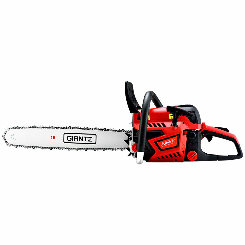 Petrol Chainsaw Chain Saw E-Start Commercial 45cc 16'' Top Handle Tree