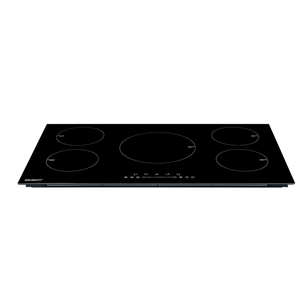 Induction Cooktop 90cm Electric Cooker Ceramic 5 Zones Stove Hot Plate