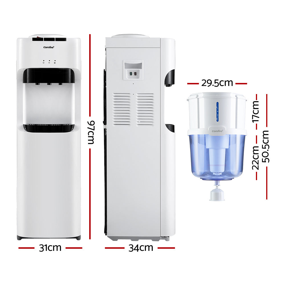 Water Dispenser Cooler 15L Filter Chiller Purifier Bottle Cold Hot Stand