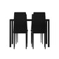 Dining Chairs and Table Dining Set 4 Chair Set Of 5 Black