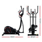 Elliptical Cross Trainer Exercise Bike Fitness Equipment Home Gym Black