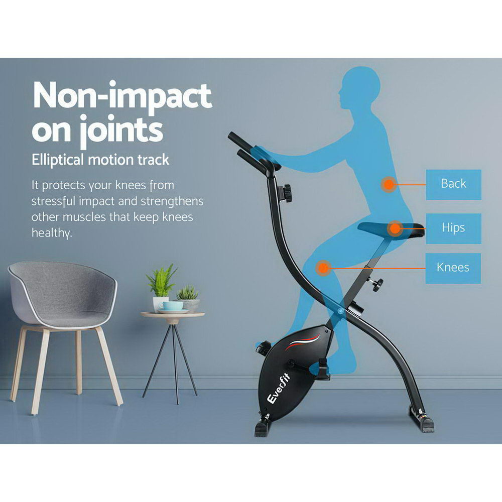 Exercise Bike X-Bike Folding Magnetic Bicycle Cycling Flywheel Fitness Machine