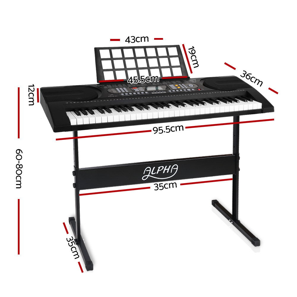 61 Keys Electronic Piano Keyboard Electric Instrument Touch Sensitive Midi