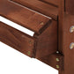 Outdoor Sun Lounge Beach Chairs Table Setting Wooden Adirondack Patio Brown Chair