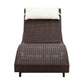 Outdoor Wicker Sun Lounge - Brown