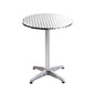 4pcs Outdoor Bar Table Furniture Adjustable Aluminium Cafe Table Round
