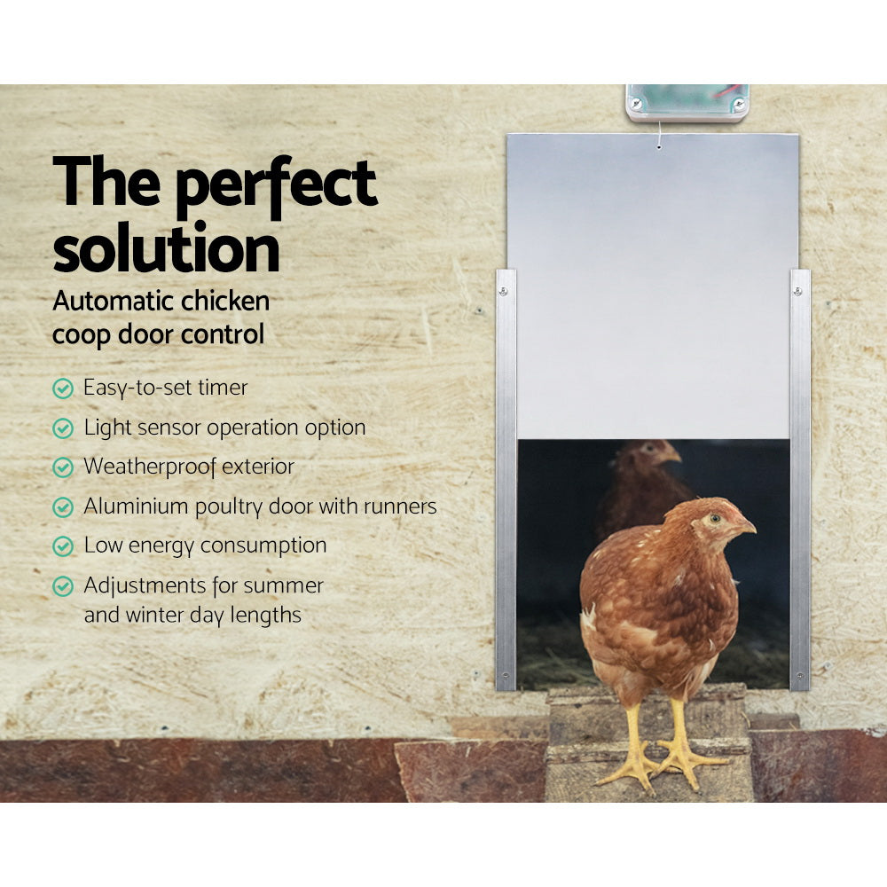 Automatic Chicken Coop Door Opener Cage Closer