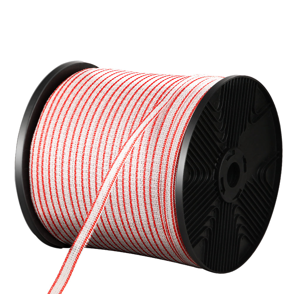 Electric Fence Wire 400M Tape Fencing Roll Energiser Poly Stainless Steel