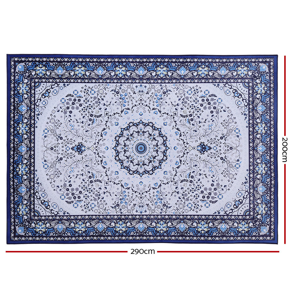 Floor Rugs Rug 200 x 290 Area Large Modern Carpet Soft Blue Living Room