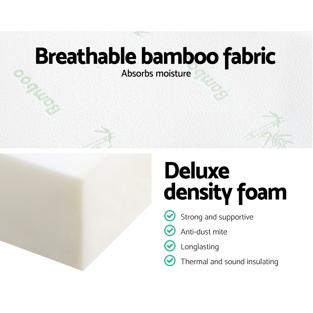 Bedding Folding Foam Portable Mattress Bamboo Fabric