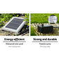 Water Fountain Features Solar with LED Lights Outdoor Cascading 3 Tired