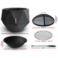 Outdoor Portable Fire Pit Bowl Wood Burning Patio Oven Heater Fireplace
