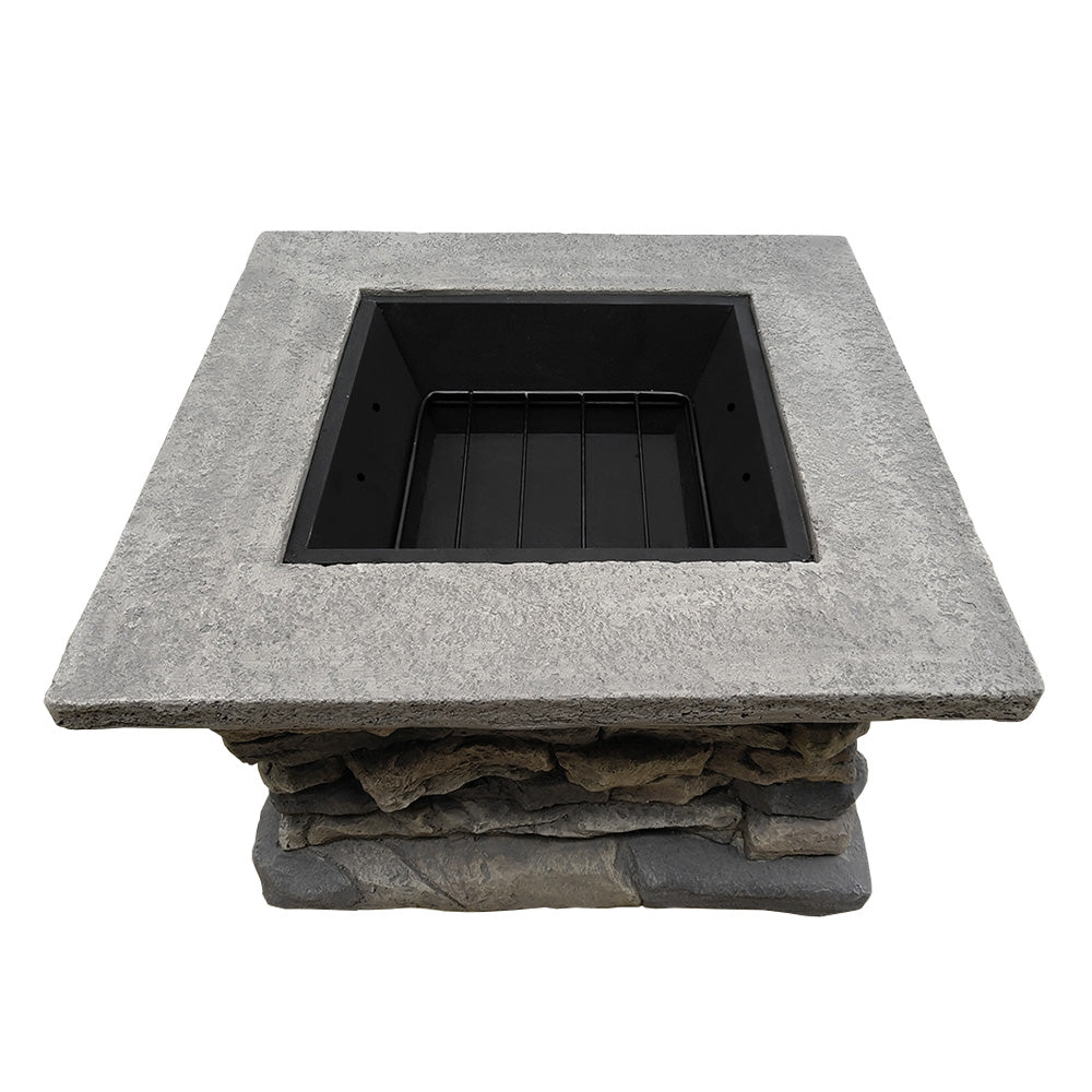 Stone Base Outdoor Patio Heater Fire Pit Table