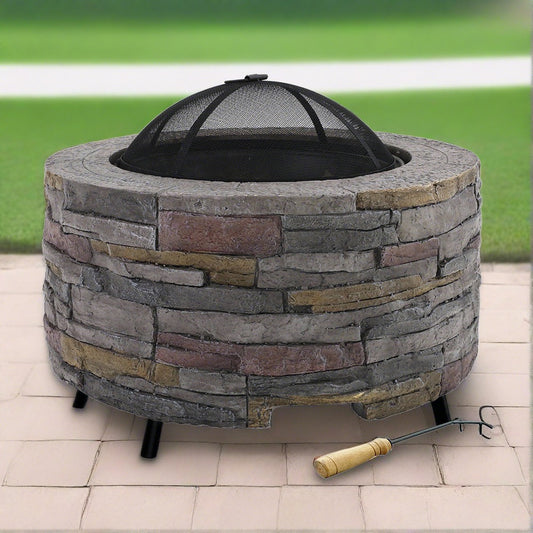 Round Stone Fire Pit