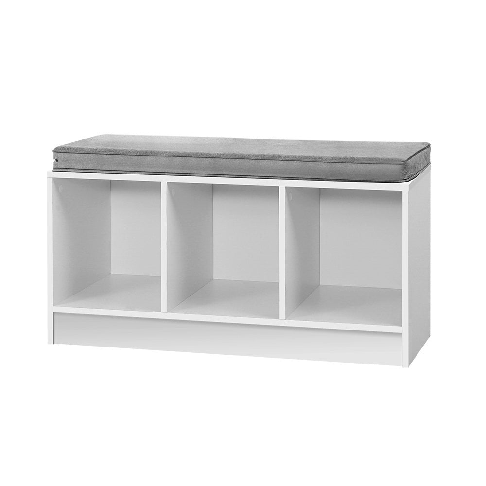 Shoe Cabinet Bench Shoes Organiser Storage Rack Shelf White Box Seat