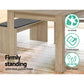 Dining Table 4 Seater Wooden Kitchen Tables Oak 120cm Cafe Restaurant