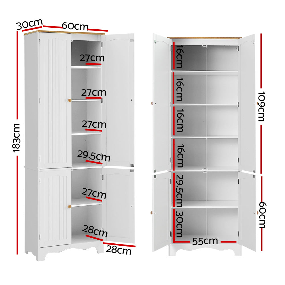 Buffet Sideboard 4 Doors - BERNE White